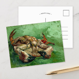 Cartão Postal Um Caranguejo de Barriga para Cima   Vincent van G