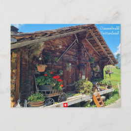 Cartão Postal Um cartão-postal de Fazenda em Gimmelwald, Suiça