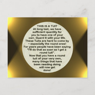 Cartão Postal Um Cartão-postal Redondo