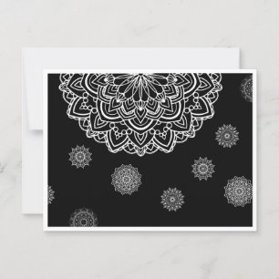 Cartão Postal Um cartão-presente com arte de manadala