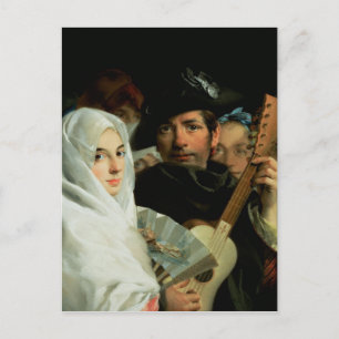 Cartão Postal Um Casal Elegante de Madrid, c.1770