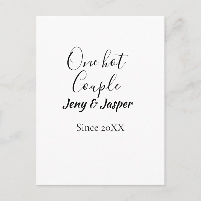 Cartão Postal Um casal quente adicionar nome desde o ano 20XX da (Frente)