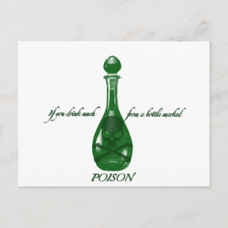 Cartão Postal Um Chalice Venenoso Para Alice