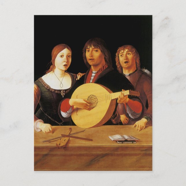 Cartão Postal Um concerto (Frente)