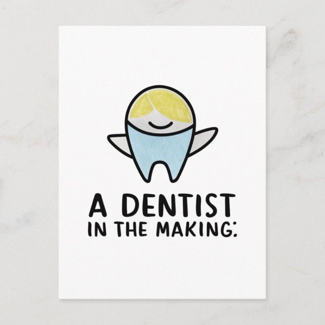 Cartão Postal Um dentista em formação  (Frente)