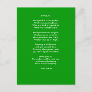 Cartão Postal Um dia