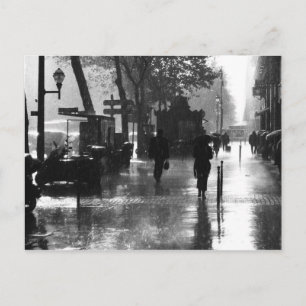 Cartão Postal Um dia chuvoso em Paris
