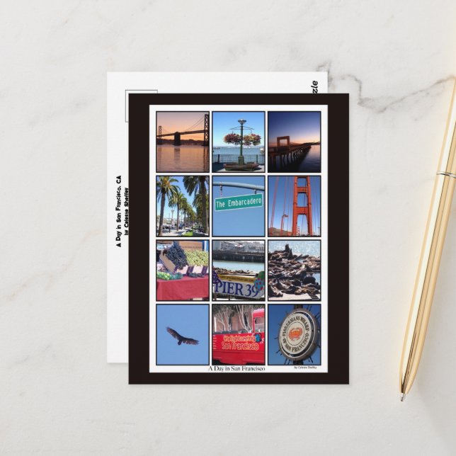 Cartão Postal Um dia em São Francisco (Frente/Verso In Situ)