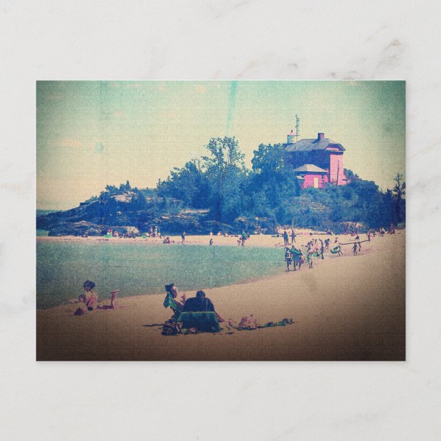 Cartão Postal Um Dia Na Praia (Frente)