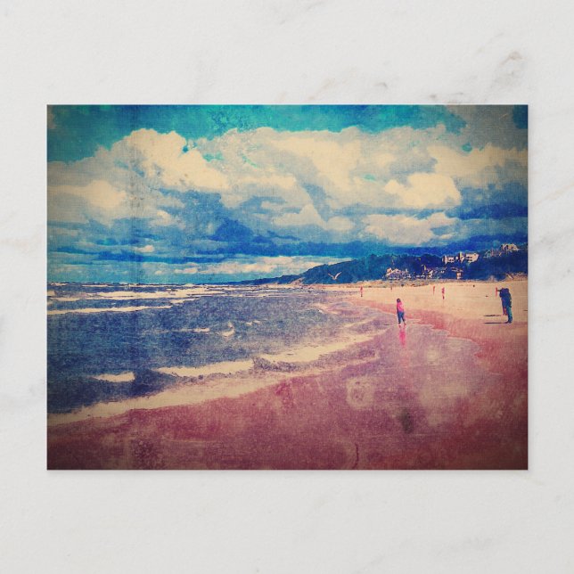 Cartão Postal Um Dia Na Praia (Frente)