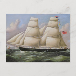 Cartão Postal Um dois esquisadores torrados de Dover (óleo na c