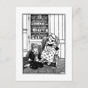 Cartão Postal Um, Dois, Feche O Meu Rhyme Calçado