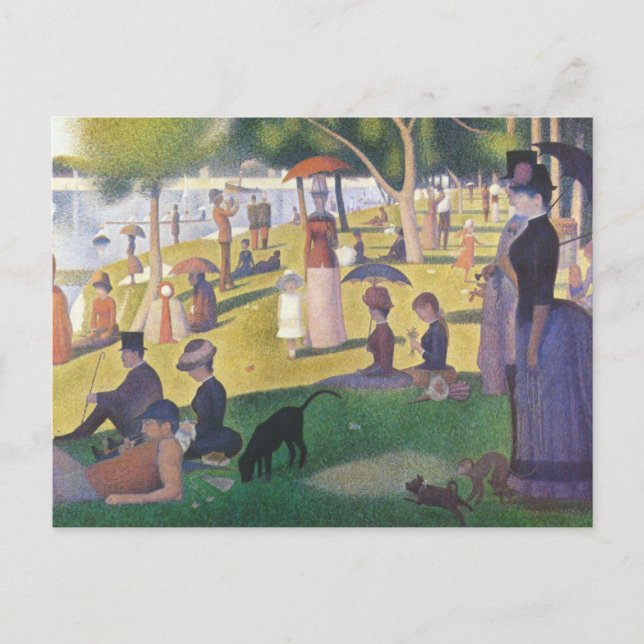 Cartão Postal Um domingo à tarde no La Jatte grandioso (Frente)