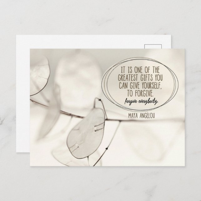 Cartão Postal Um dos maiores presentes (Frente/Verso)