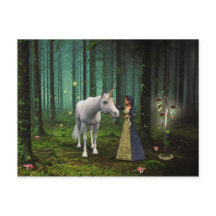 Um Encontro Mágico - Arte de Fantasia Unicórnio