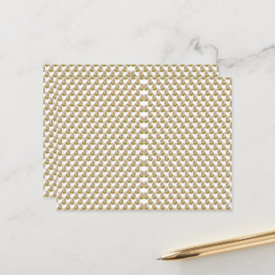 Cartão Postal um fundo branco com folhas verdes