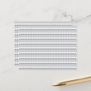 Cartão Postal um fundo branco com um padrão de círculos
