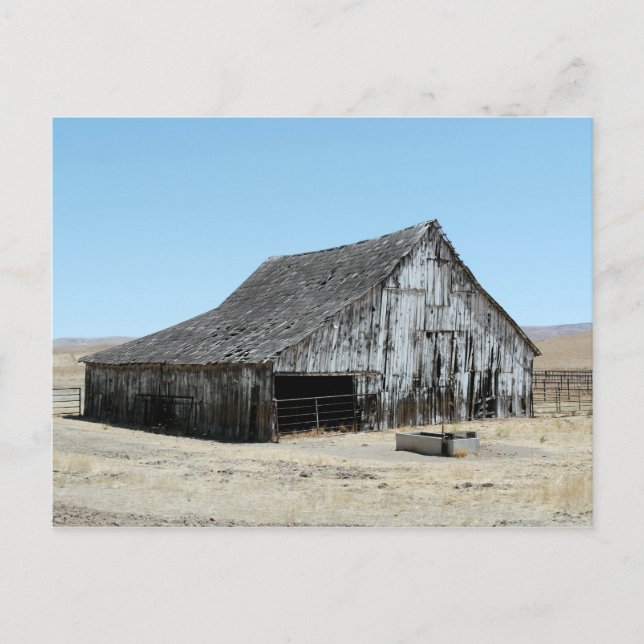 Cartão Postal Um Grande Barn Velho (Frente)