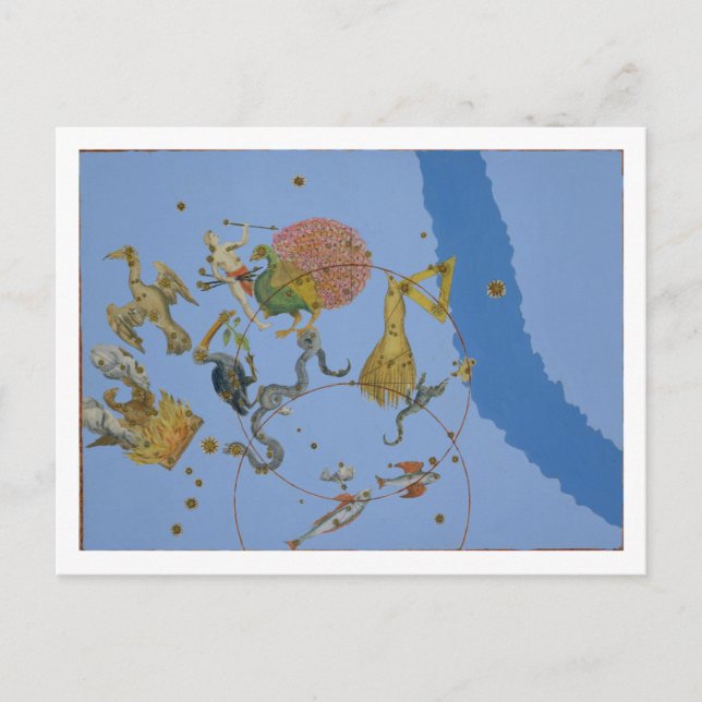 Cartão Postal Um grupo de constelações de Uranônus por Jo (Frente)