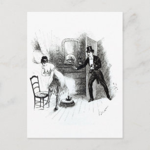 Cartão Postal Um homem visitando uma prostituta