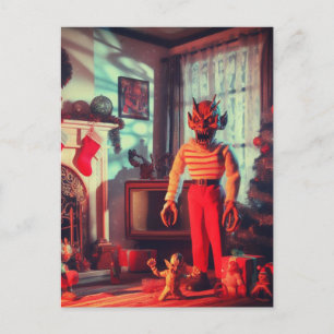 Cartão Postal Um Horror de Demônios de Natal
