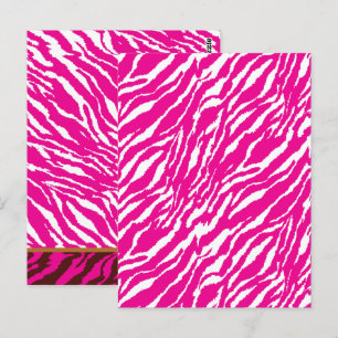 Cartão Postal Um intrincado padrão floral em rosa e branco, arte