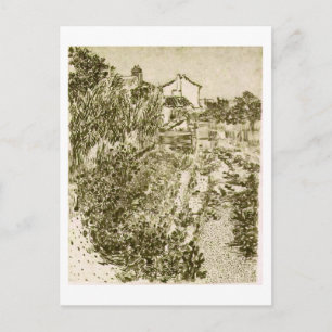 Cartão Postal Um Jardim Flor, Vincent van Gogh