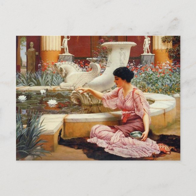 Cartão Postal Um Jardim Pompeu - Godward (Frente)