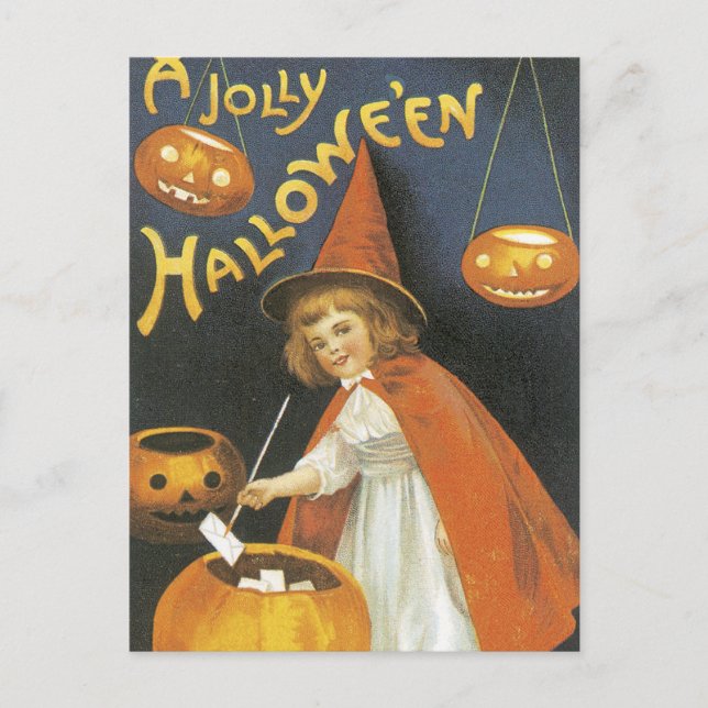 Cartão Postal Um Jolley Halloween (Frente)