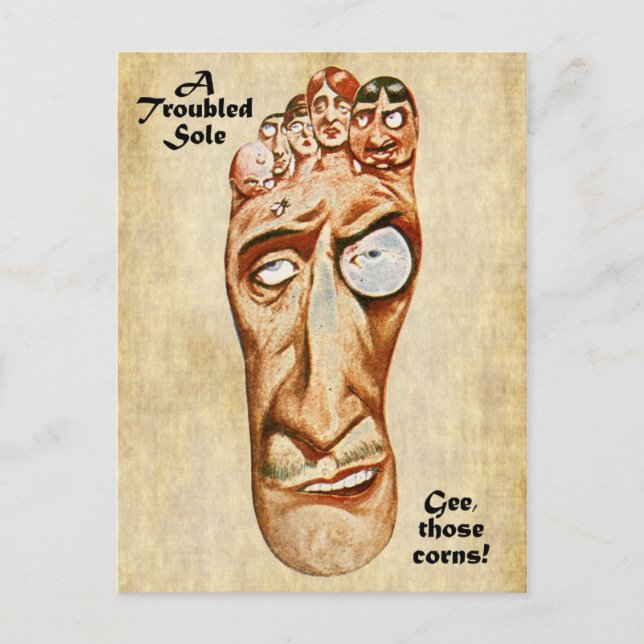 Cartão Postal Um Linguado Perturbado (Frente)