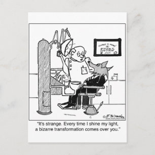 Cartão Postal Um lobisomem no Dentista