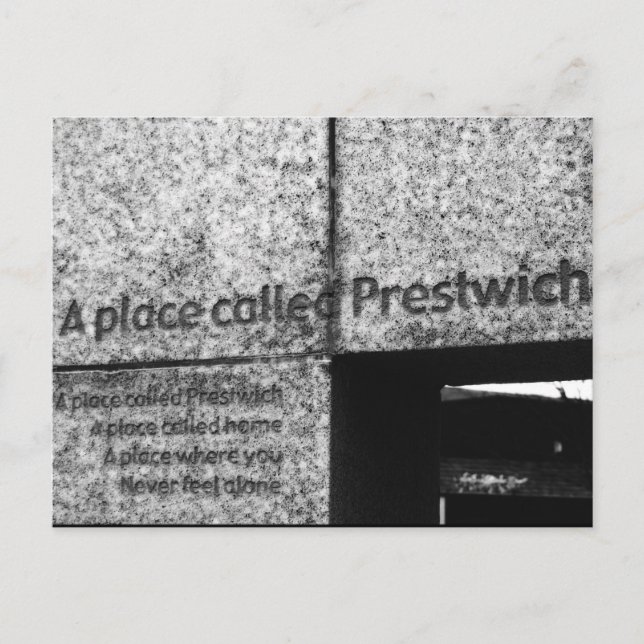 Cartão Postal Um Lugar Chamado Prestwich (Frente)