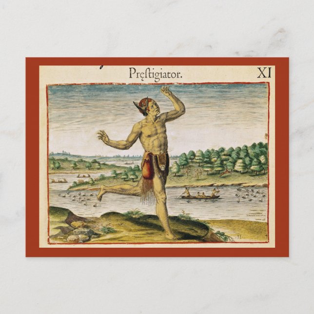 Cartão Postal Um mágico da Virgínia (Frente)