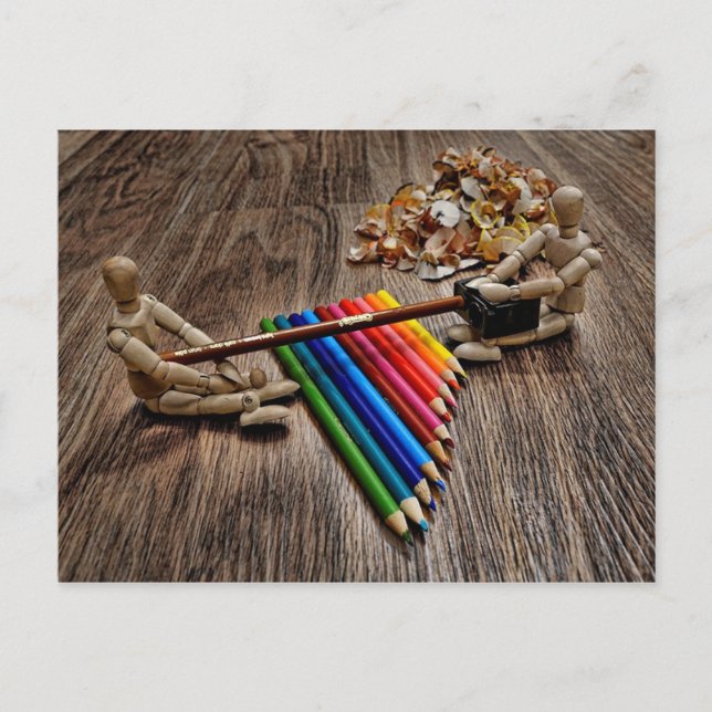 Cartão Postal Um mais e nós vai garra algum café (Frente)