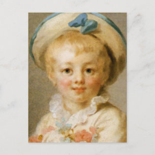 Cartão Postal “Um Menino como Pierrot” de Jean-Honore Fragonard