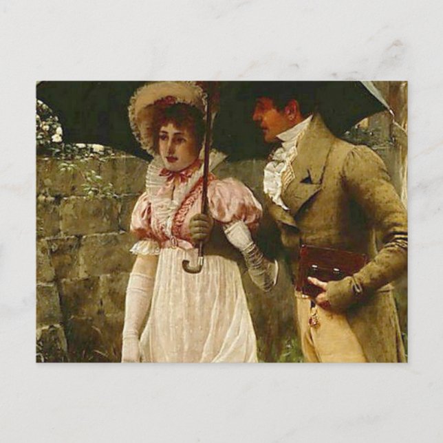 Cartão Postal Um molhado domingo de manhã (Frente)