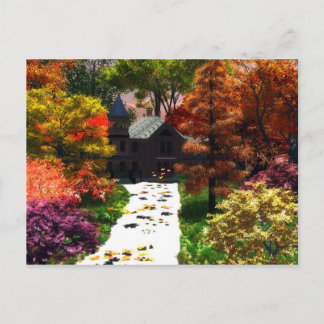 Cartão Postal Um Momento Do Outono