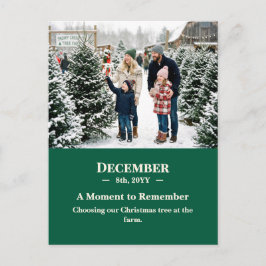 Cartão Postal Um Momento para Lembrar Foto de Dezembro Memória