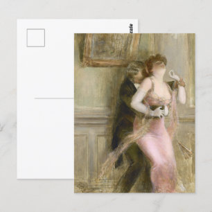 Cartão Postal Um momento roubado por Albert Guillaume Arte Român