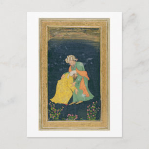 Cartão Postal Um Mulá se curvando a um homem de vestido iraniano