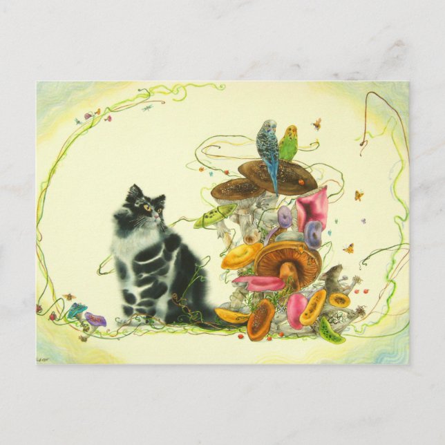 Cartão Postal Um mundo Enchanting (Frente)