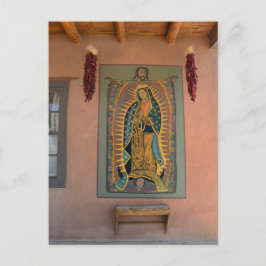 Cartão Postal Um Mural de Nossa Senhora de Guadalupe, Novo Méxic