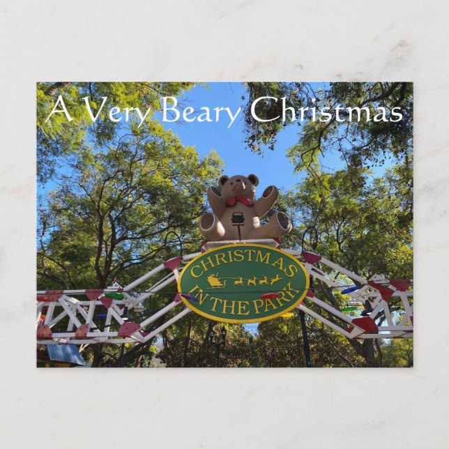 Cartão Postal Um Natal Muito Beary (Frente)