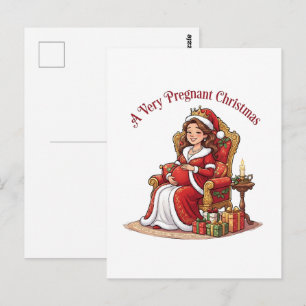 Cartão Postal Um Natal Muito Grávido