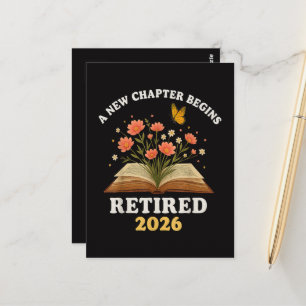 Cartão Postal Um Novo Capítulo Começa Aposentado 2026