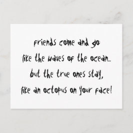 Cartão Postal "Um Octopus Na Sua Cara"