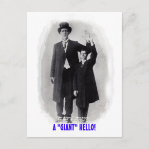 CARTÃO POSTAL UM OLÁ GIGANTE! LÍDEO FINN CIRCUS GIGANTE!