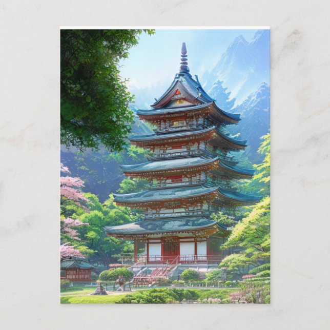 Cartão Postal Um Pagoda Russo (Frente)