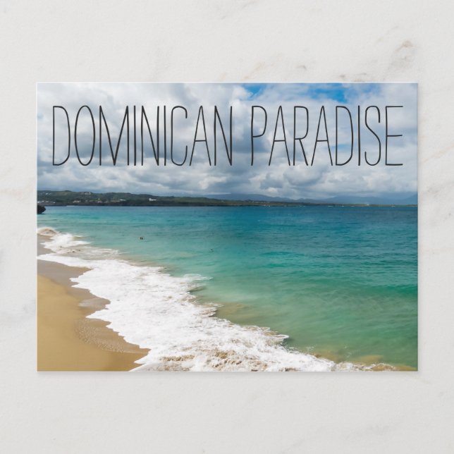 Cartão Postal Um paraíso dominicano (Frente)