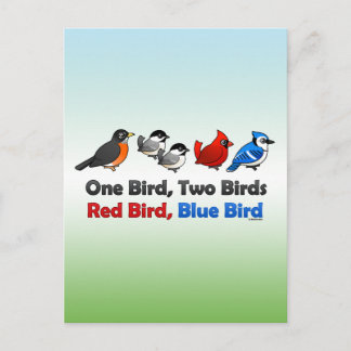 Cartão Postal Um Pássaro, Dois Pássaros...